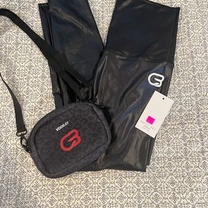 Black Lacquer Cyclebar Sneaker Legging by Emily HSU Designs